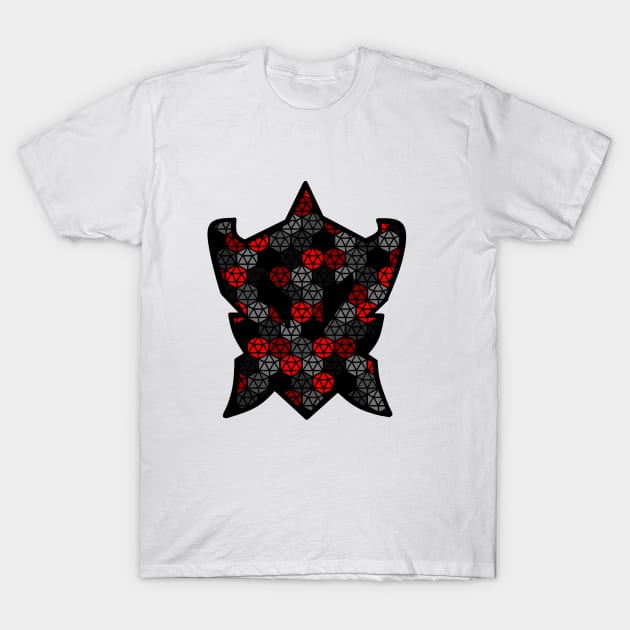 Dragons of Tarkir - D20 pattern grey T-Shirt by Ooze Blues